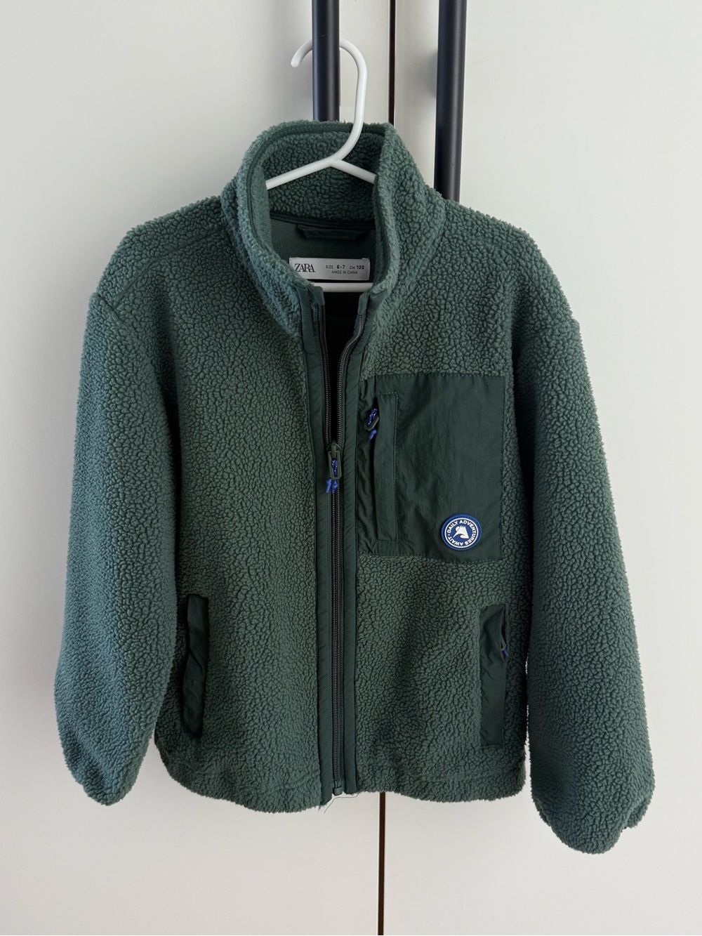Zara Boys Contrast Fleece Jacket - 6/7